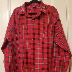Disney Cakeworthy Sorcerer's Apprentice Plaid shirt